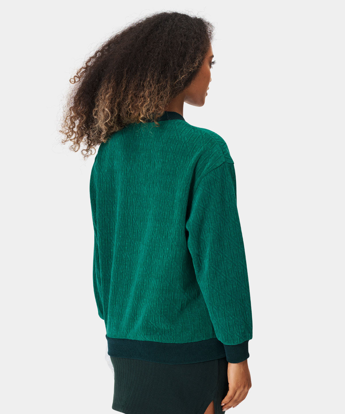 Green TB Oversized Cardigan