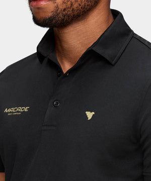 Black Tour Tech Polo Shirt