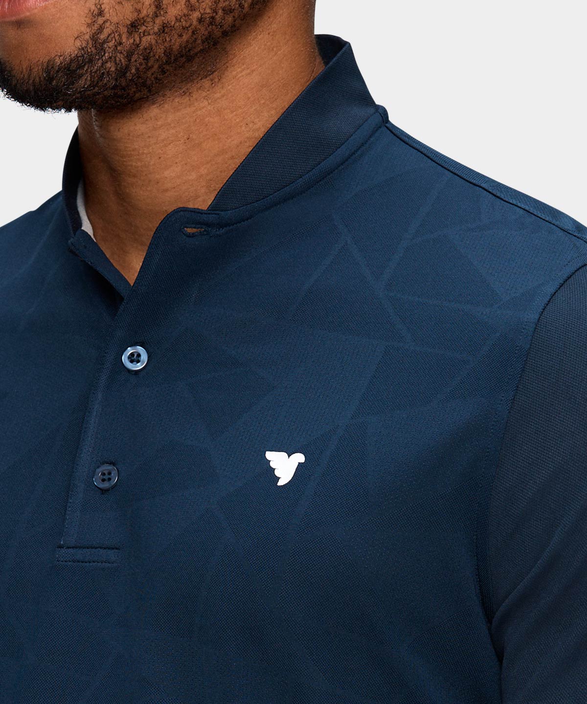 Navy Geo TX Bomber Shirt