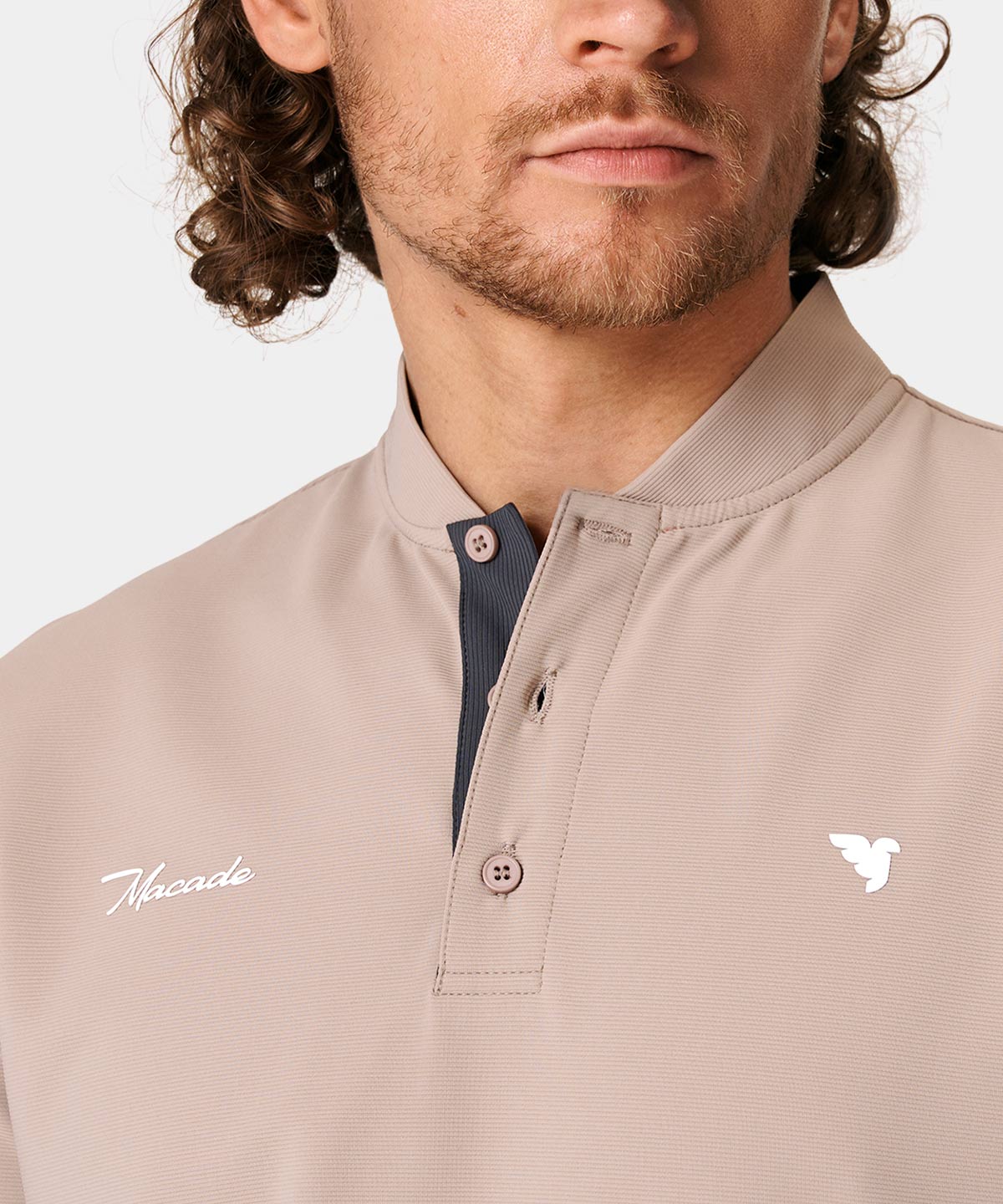 Heath Tan Bomber Shirt