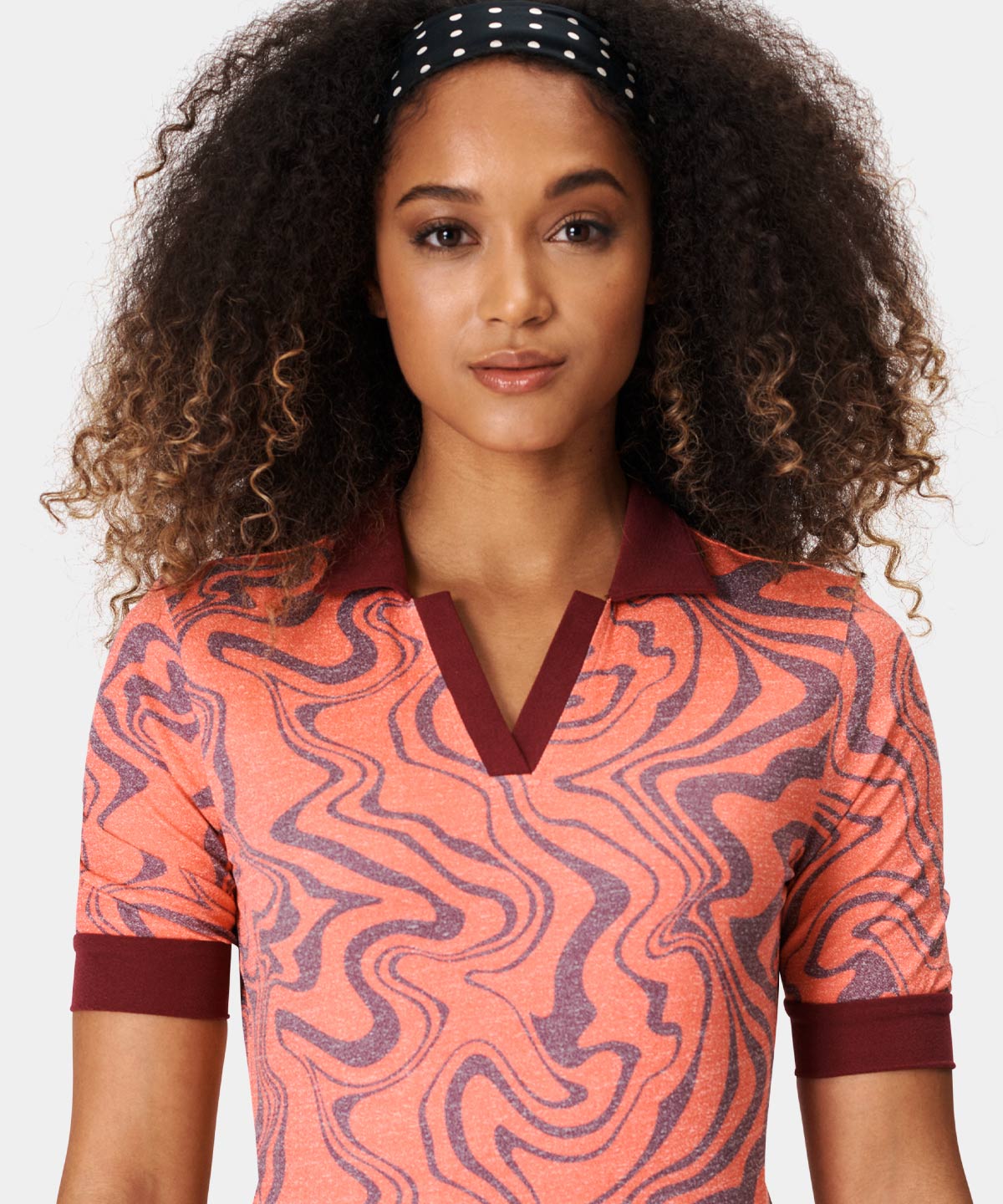 Coral Swirl TB Polo Shirt