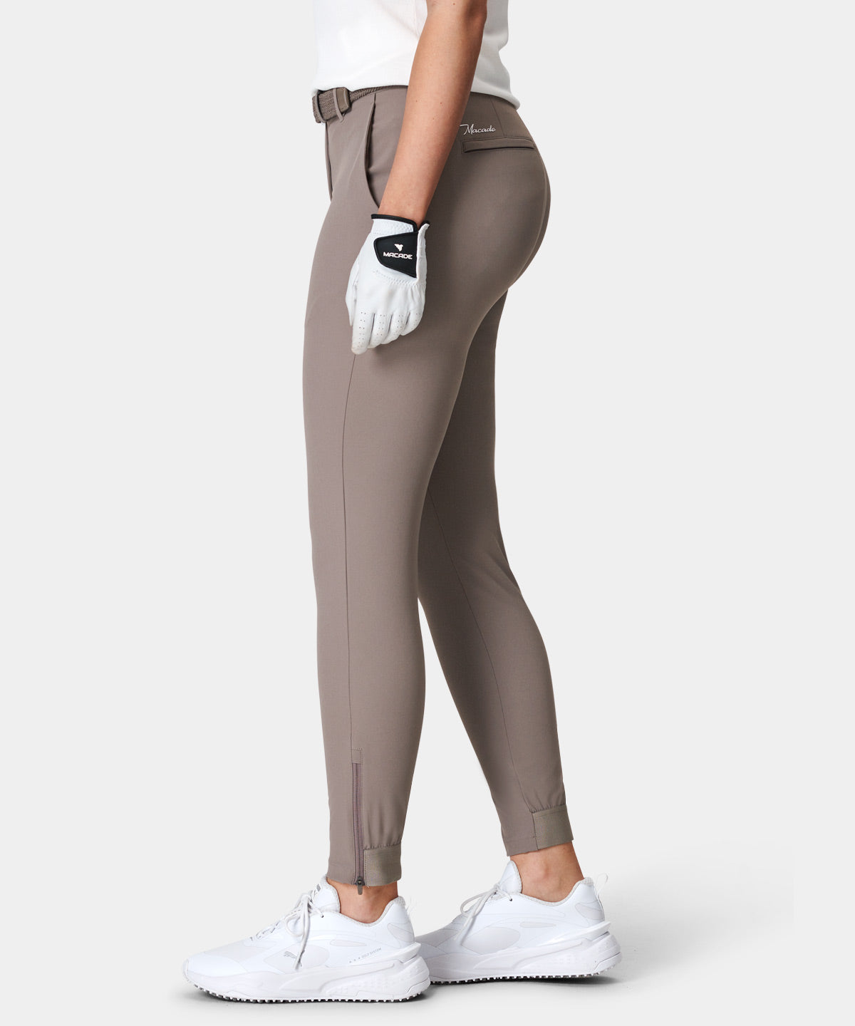 Taupe Four-Way Stretch Jogger