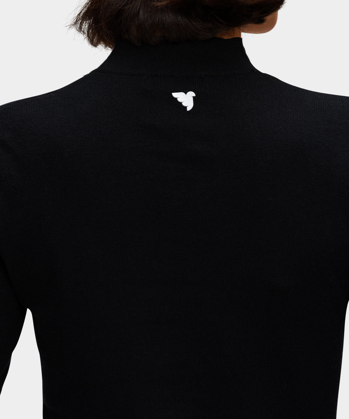 Black Tech Mock Neck