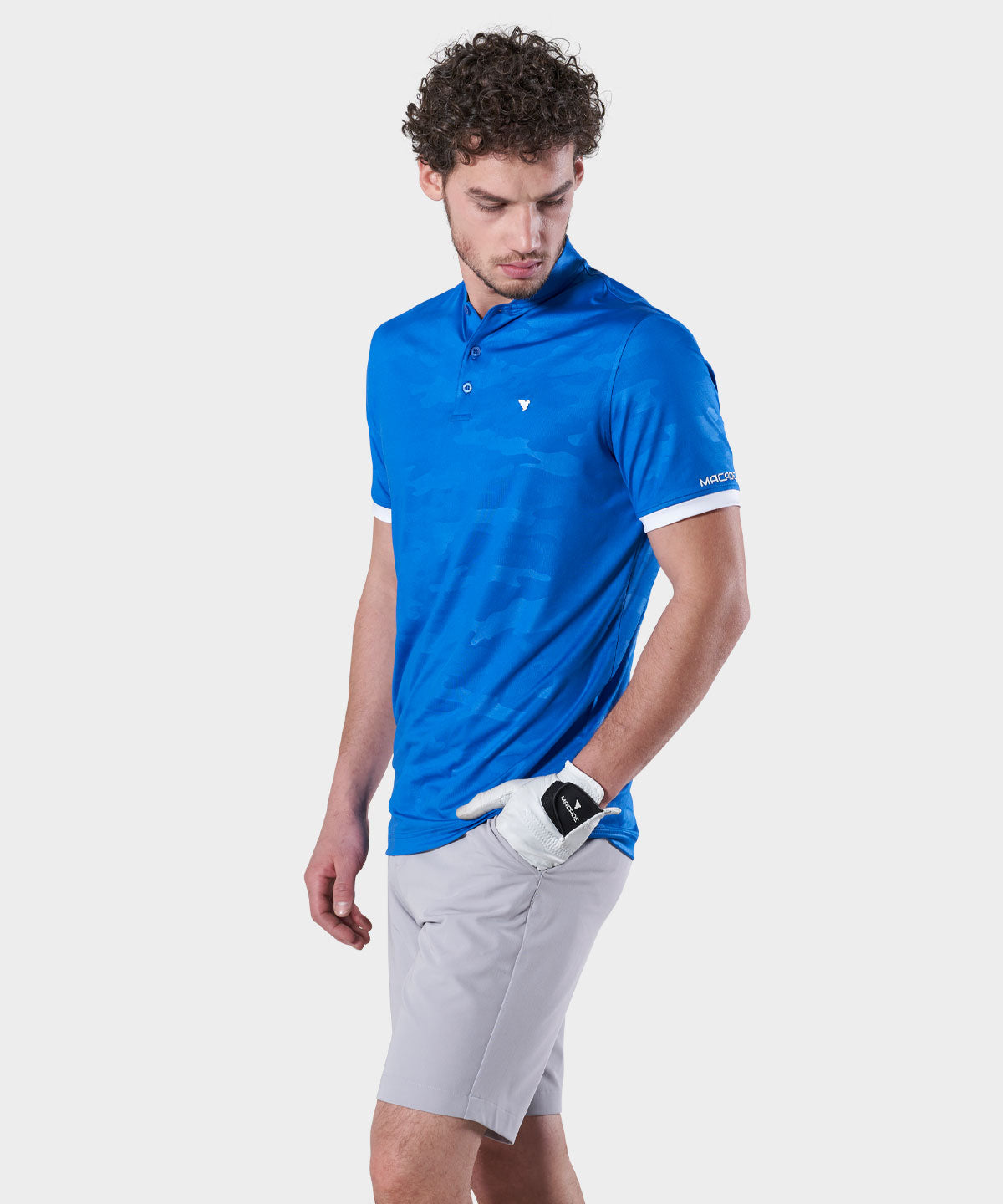 Blue Camo Flex Polo Shirt