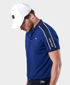 Blue Performance Bomber Polo Shirt