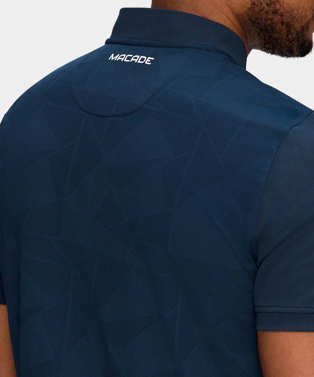 Navy Geo TX Bomber Shirt