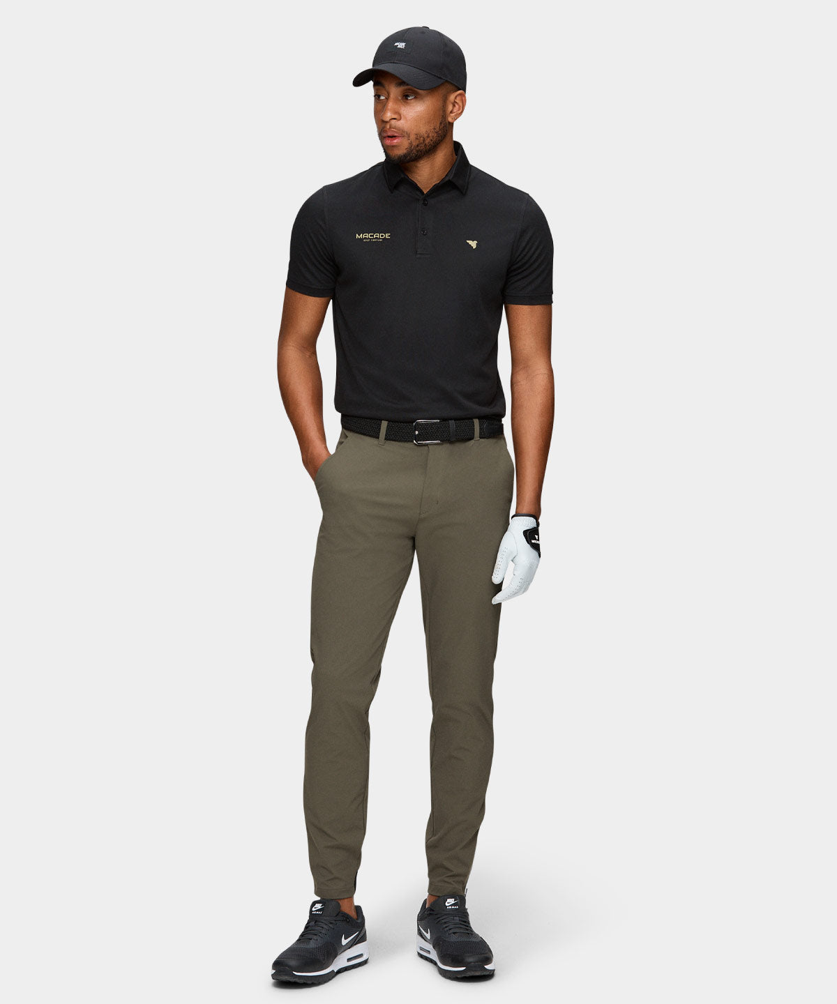 Black Tour Tech Polo Shirt