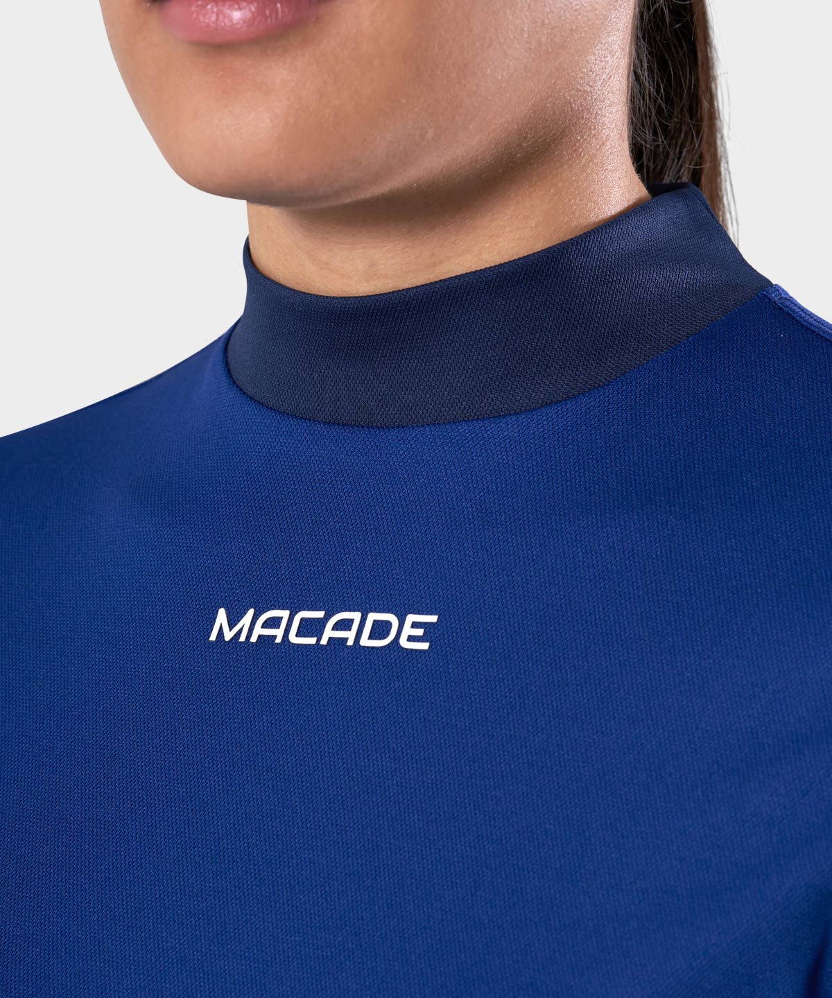 Blue Air Mock Neck Shirt