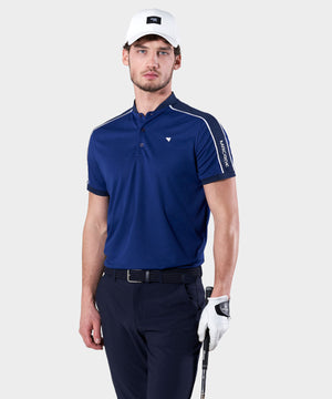 Blue Performance Bomber Polo Shirt