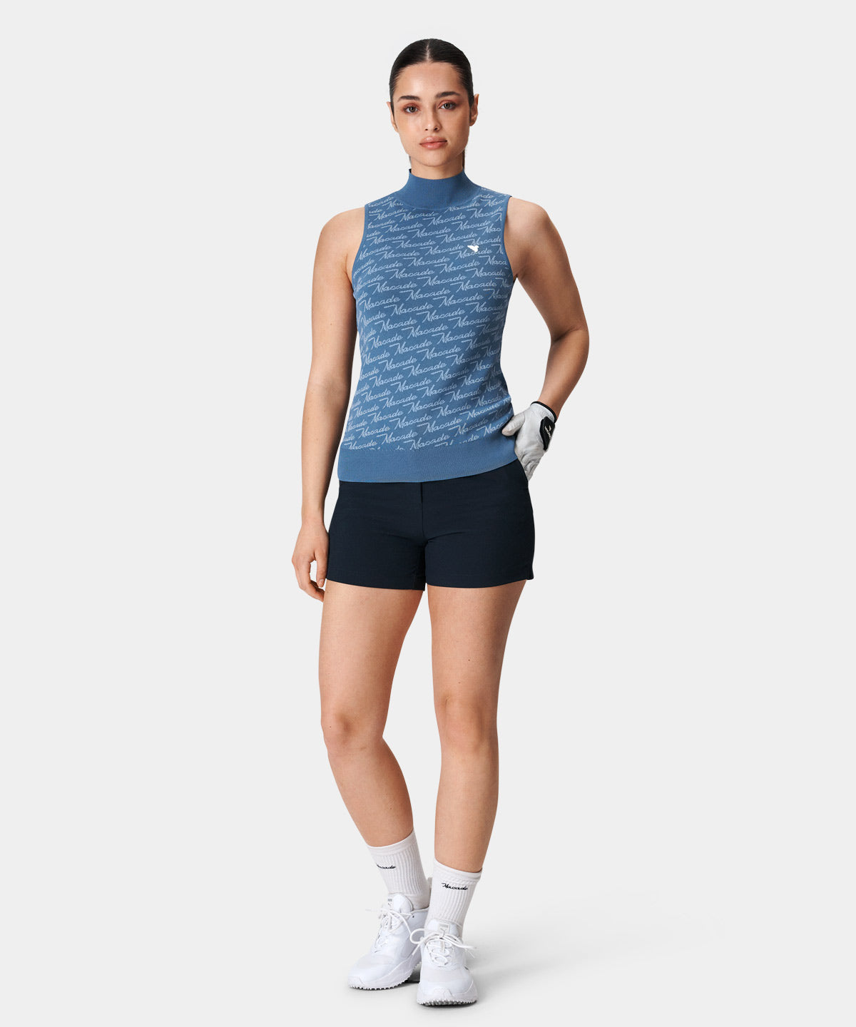 Kayla Intarsia Air Sleeveless Top