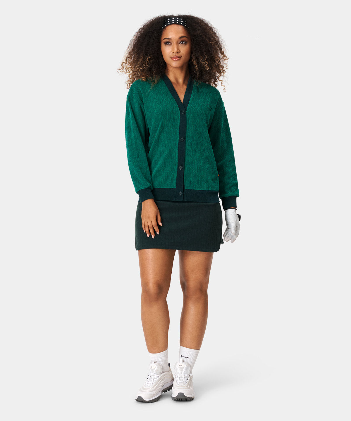 Green TB Oversized Cardigan