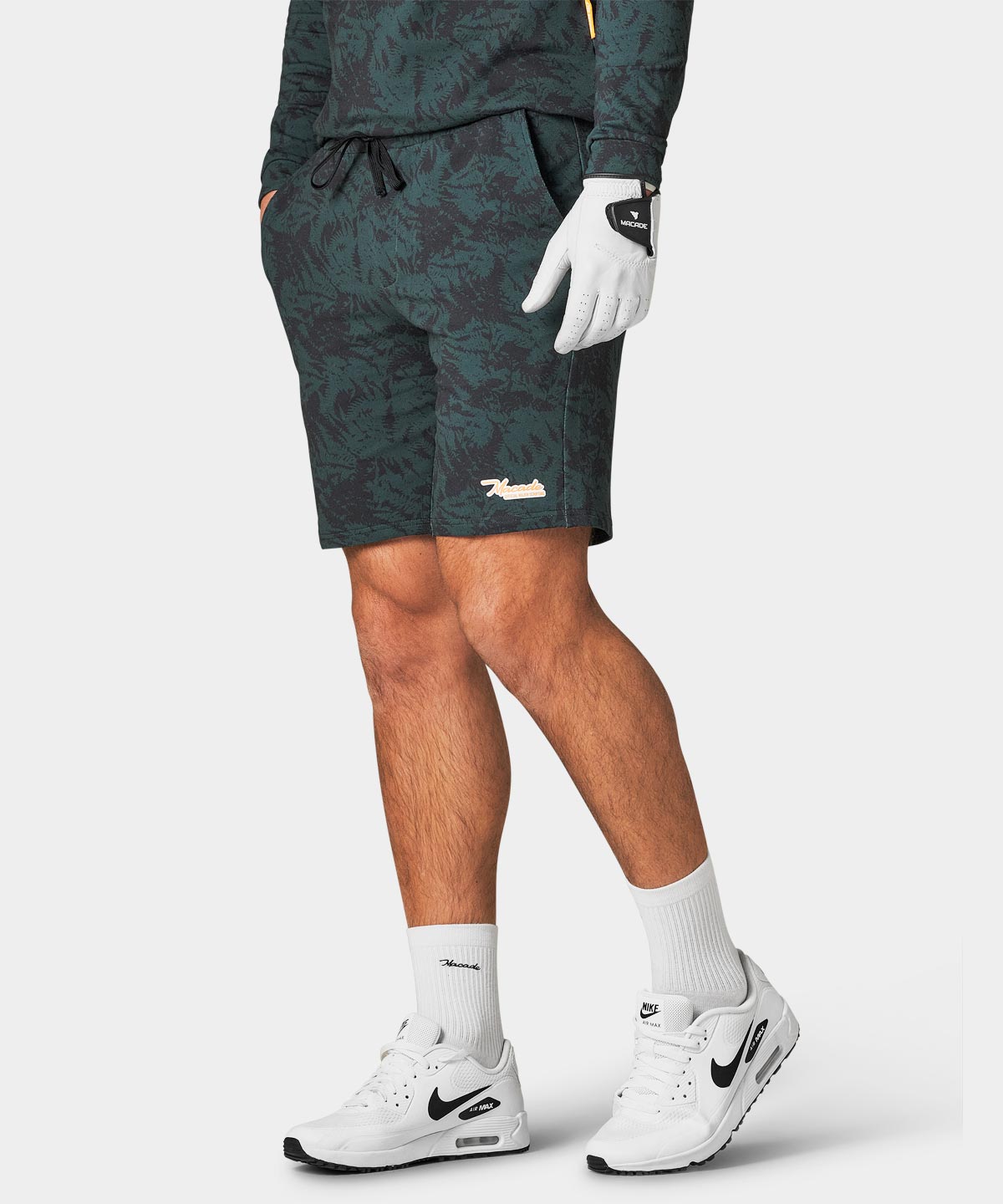 Fern Green Script Shorts