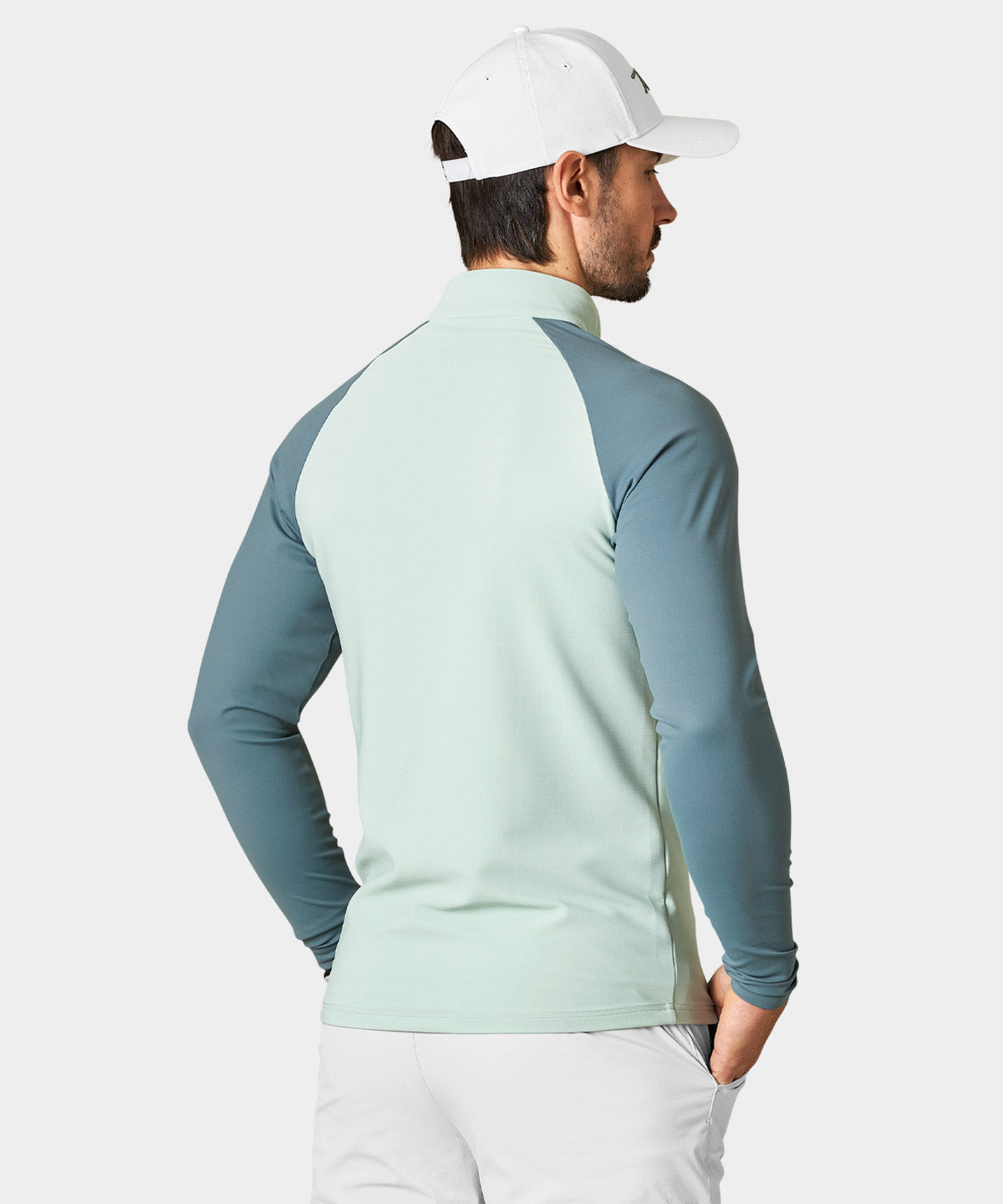 Pampas Mint Script Quarter Zip