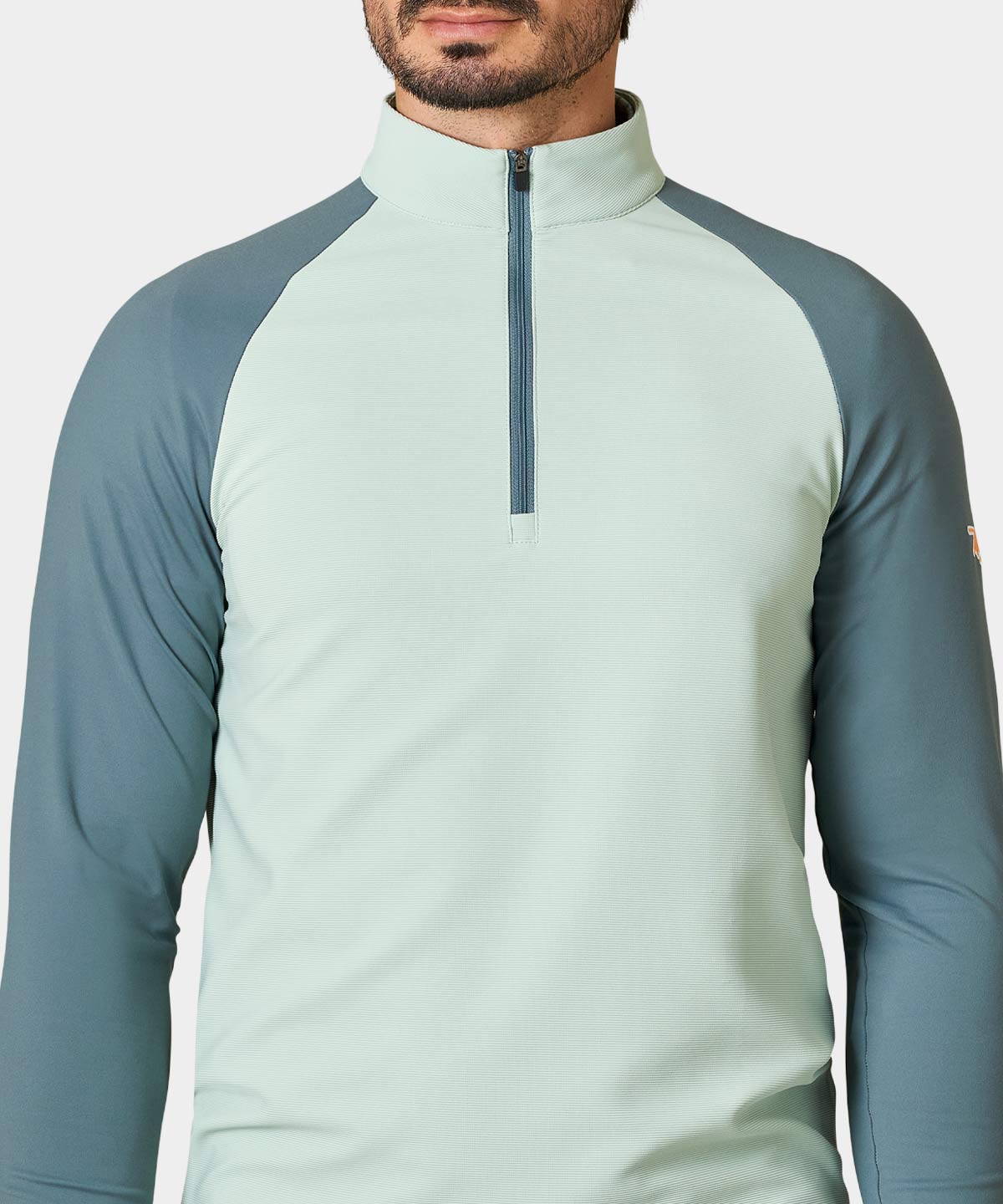 Pampas Mint Script Quarter Zip